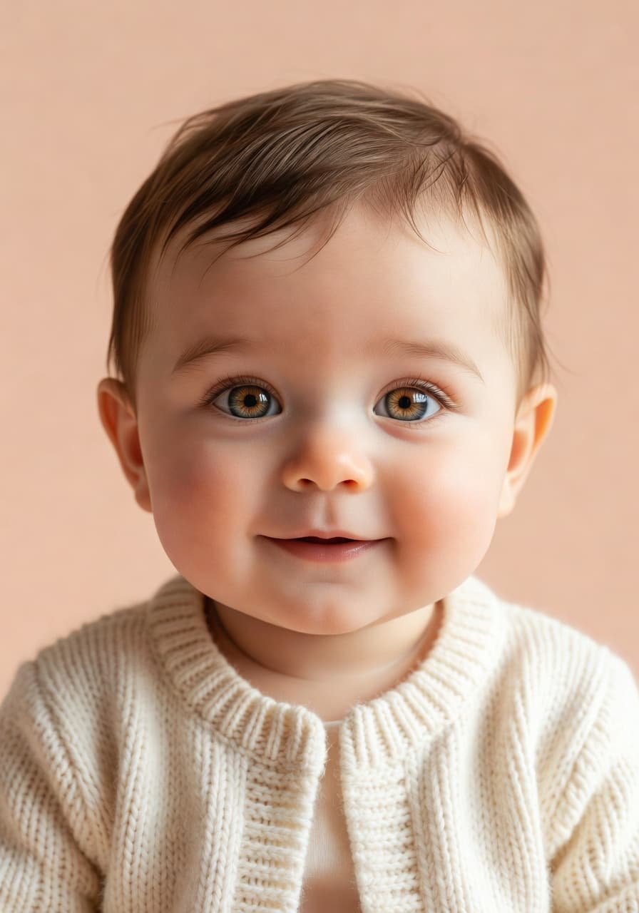 AI baby photo prediction generated by Bae from a couple's two parent photos