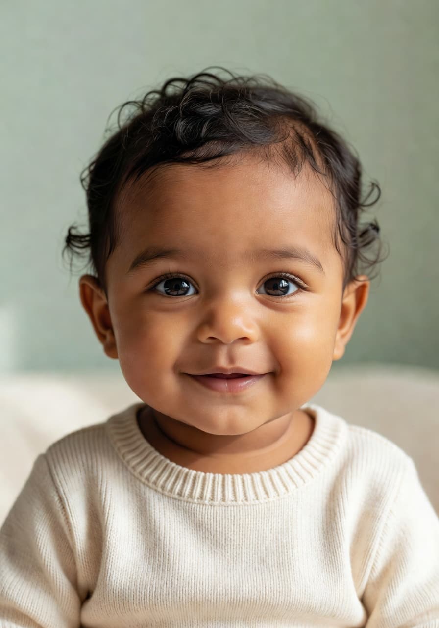 Her photo input — Photo of the woman for AI baby photo generation